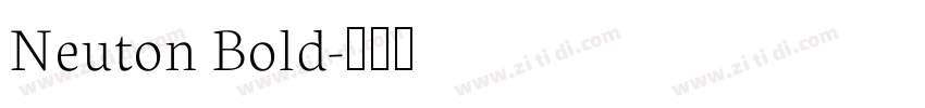 Neuton Bold字体转换